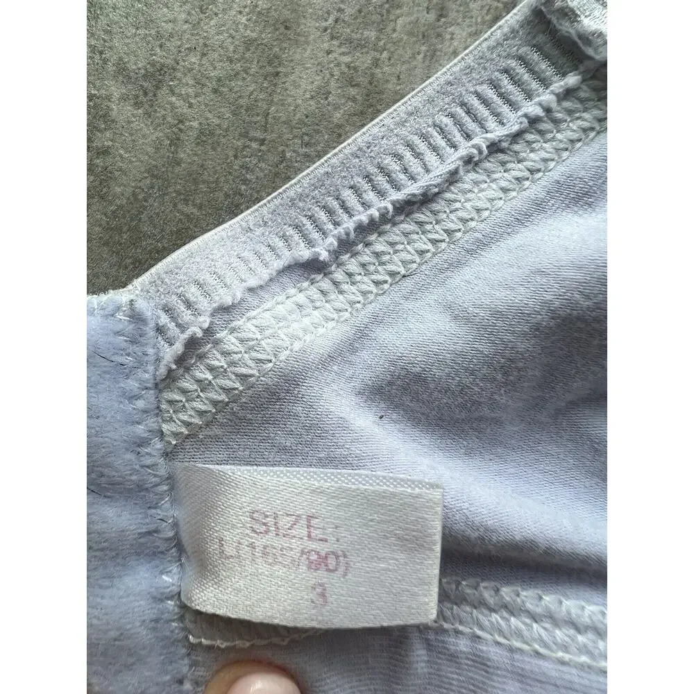 Maternity Nursing Bra Cotton Pregnancy Wireless Breast Feeding Wire Free Sleep L - Picture 8 of 9